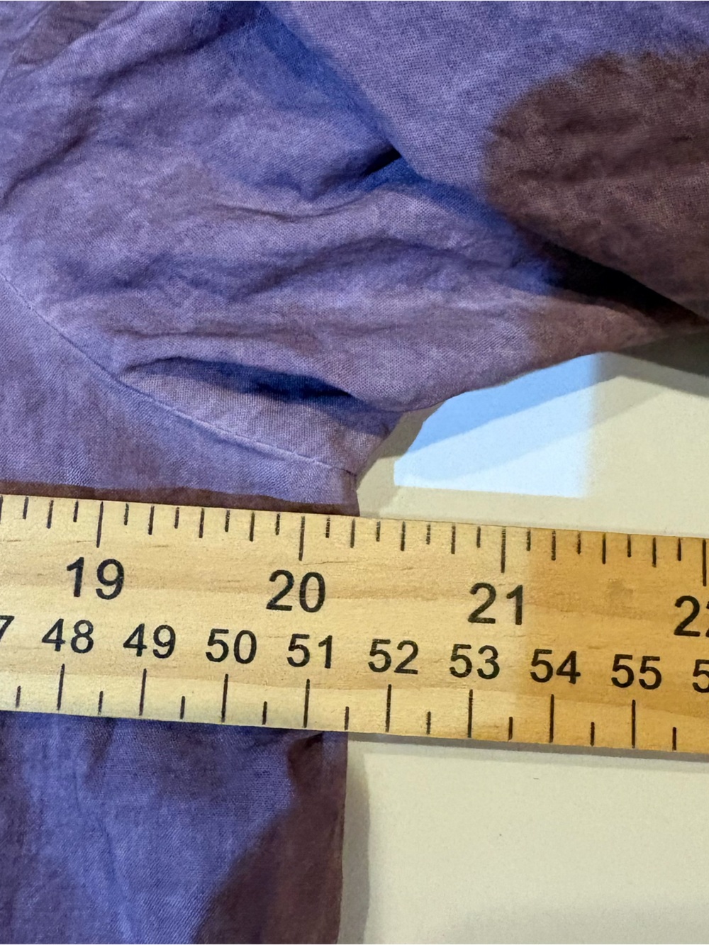 Indigo thread co Women's Lavender Crochet-Trim V-Neck Tunic size L - Picture 10 of 11